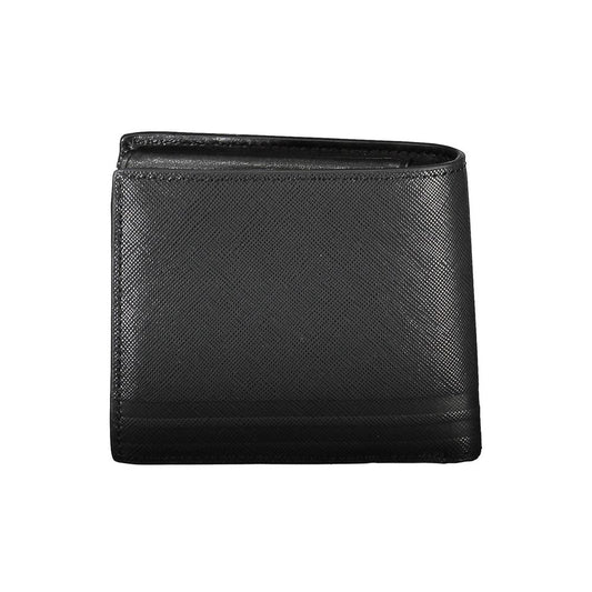 Tommy Hilfiger Black Leather Men Wallet Tommy Hilfiger