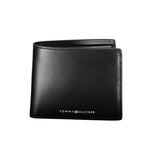 Tommy Hilfiger Black Leather Men Wallet Tommy Hilfiger