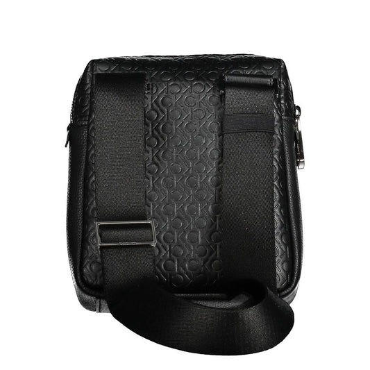 Calvin Klein Black Polyester Men Shoulder Bag Calvin Klein