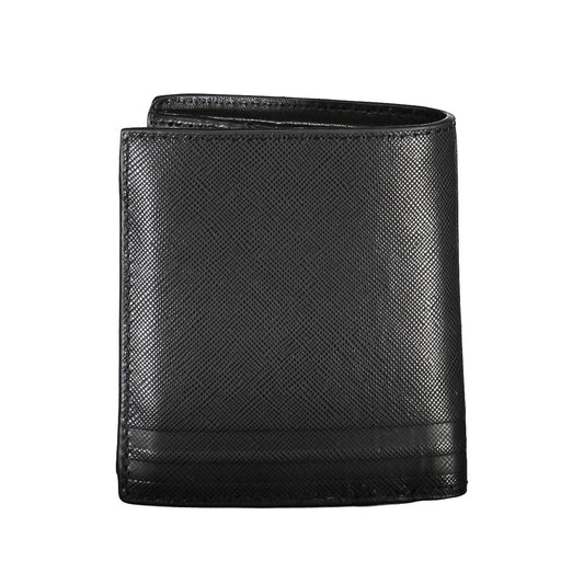 Tommy Hilfiger Black Leather Men Wallet Tommy Hilfiger