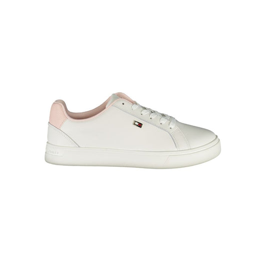 Tommy Hilfiger White Polyester Sneaker Tommy Hilfiger