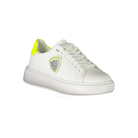 Blauer White Polyester Sneaker Blauer