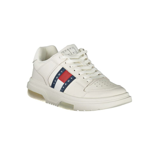 Tommy Hilfiger White Leather Women Sneaker Tommy Hilfiger