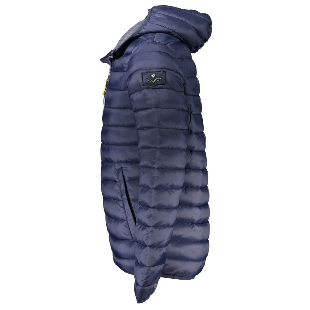 Armata Di Mare Blue Polyamide Men Jacket Armata Di Mare