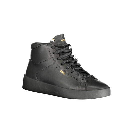 Hugo Boss Black Leather Men Sneaker Hugo Boss