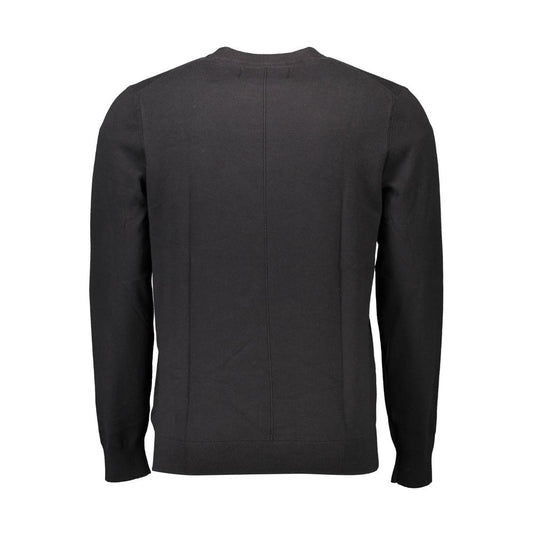 Calvin Klein Black Cotton Men Sweater Calvin Klein