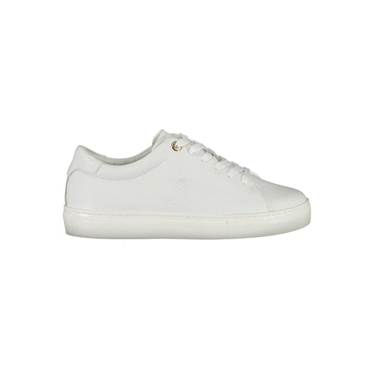 Tommy Hilfiger White Leather Women Sneaker Tommy Hilfiger