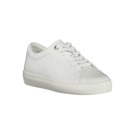 Tommy Hilfiger White Leather Women Sneaker Tommy Hilfiger