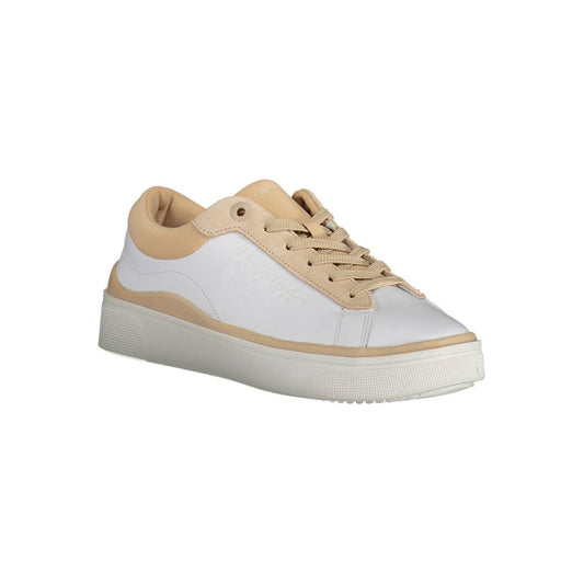 Tommy Hilfiger White Leather Women Sneaker Tommy Hilfiger