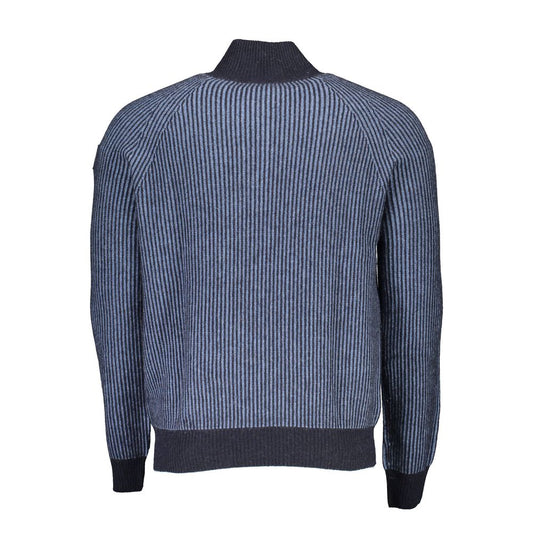 North Sails Blue Wool Men Sweater North Sails