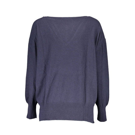 North Sails Blue Wool Women Sweater North Sails