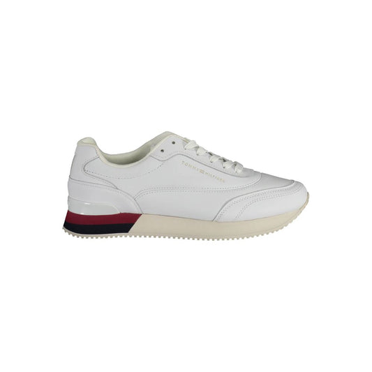 Tommy Hilfiger White Leather Women Sneaker Tommy Hilfiger