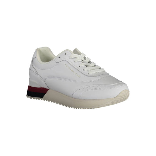 Tommy Hilfiger White Leather Women Sneaker Tommy Hilfiger