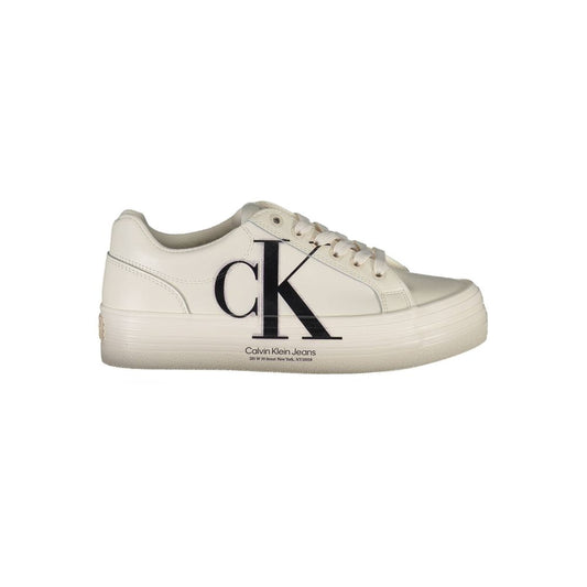 Calvin Klein White Leather Women Sneaker Calvin Klein