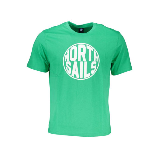 North Sails Green Cotton T-Shirt North Sails