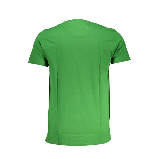 Cavalli Class Green Cotton T-Shirt Cavalli Class