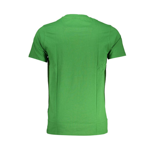 Cavalli Class Green Cotton T-Shirt Cavalli Class