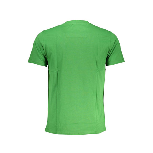 Cavalli Class Green Cotton T-Shirt Cavalli Class