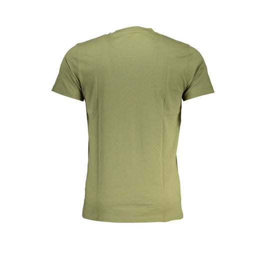 Cavalli Class Green Cotton T-Shirt Cavalli Class