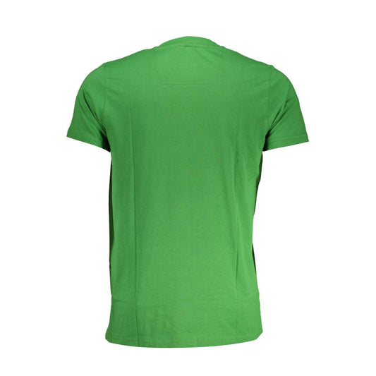 Cavalli Class Green Cotton T-Shirt Cavalli Class