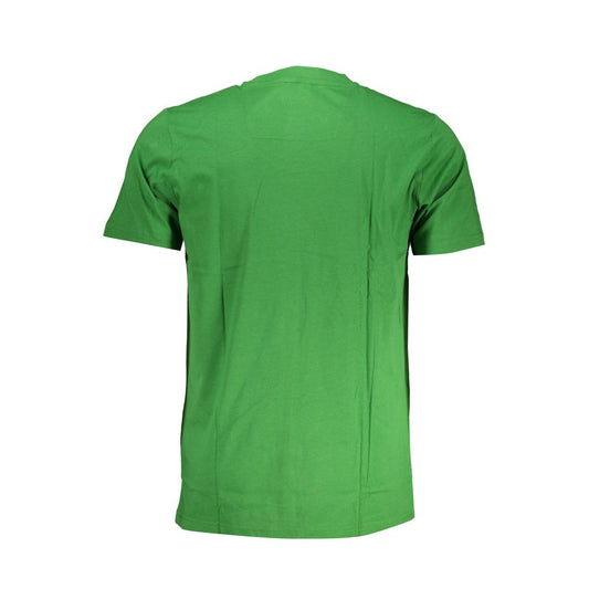 Cavalli Class Green Cotton T-Shirt Cavalli Class