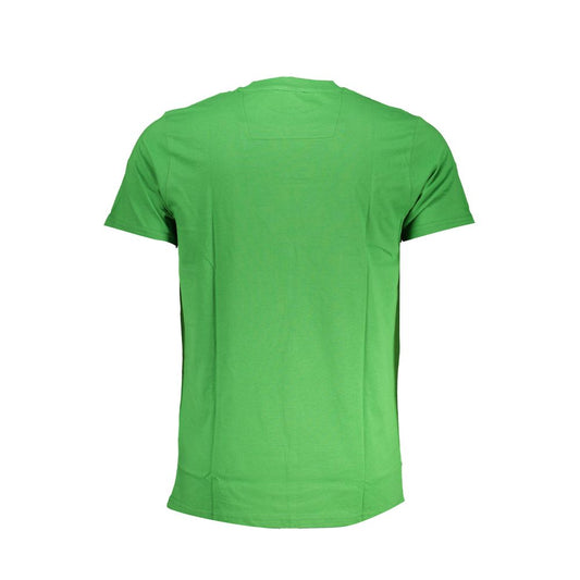 Cavalli Class Green Cotton T-Shirt Cavalli Class