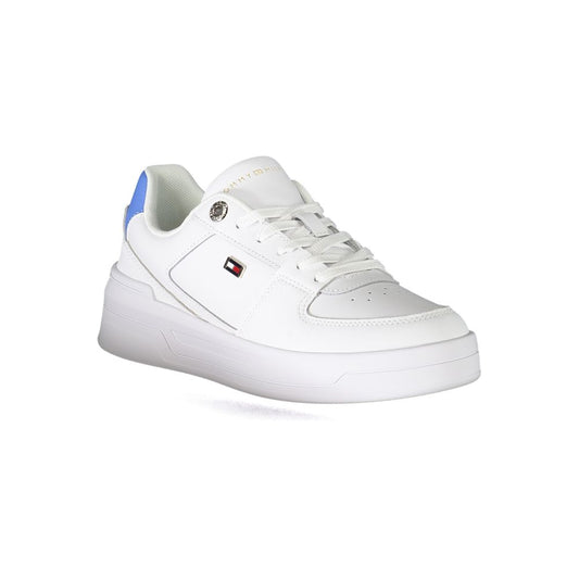 Tommy Hilfiger White Polyester Sneaker Tommy Hilfiger