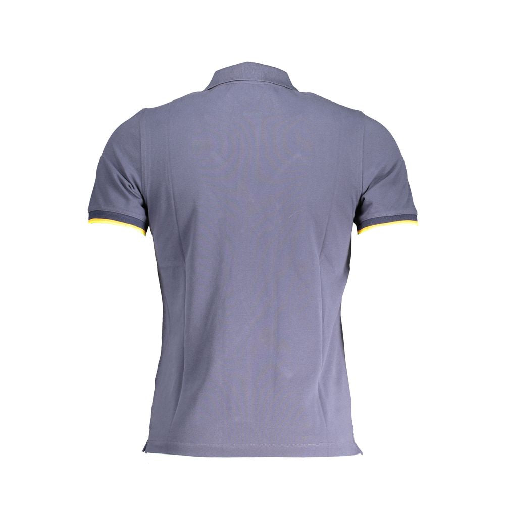 K-WAY Blue Cotton Polo Shirt K-WAY