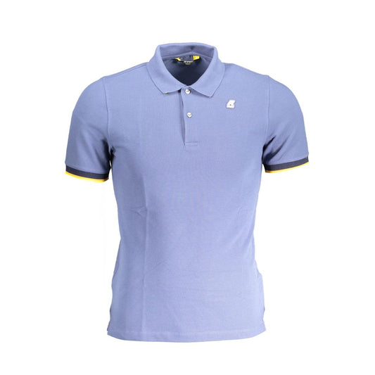 K-WAY Blue Cotton Polo Shirt K-WAY