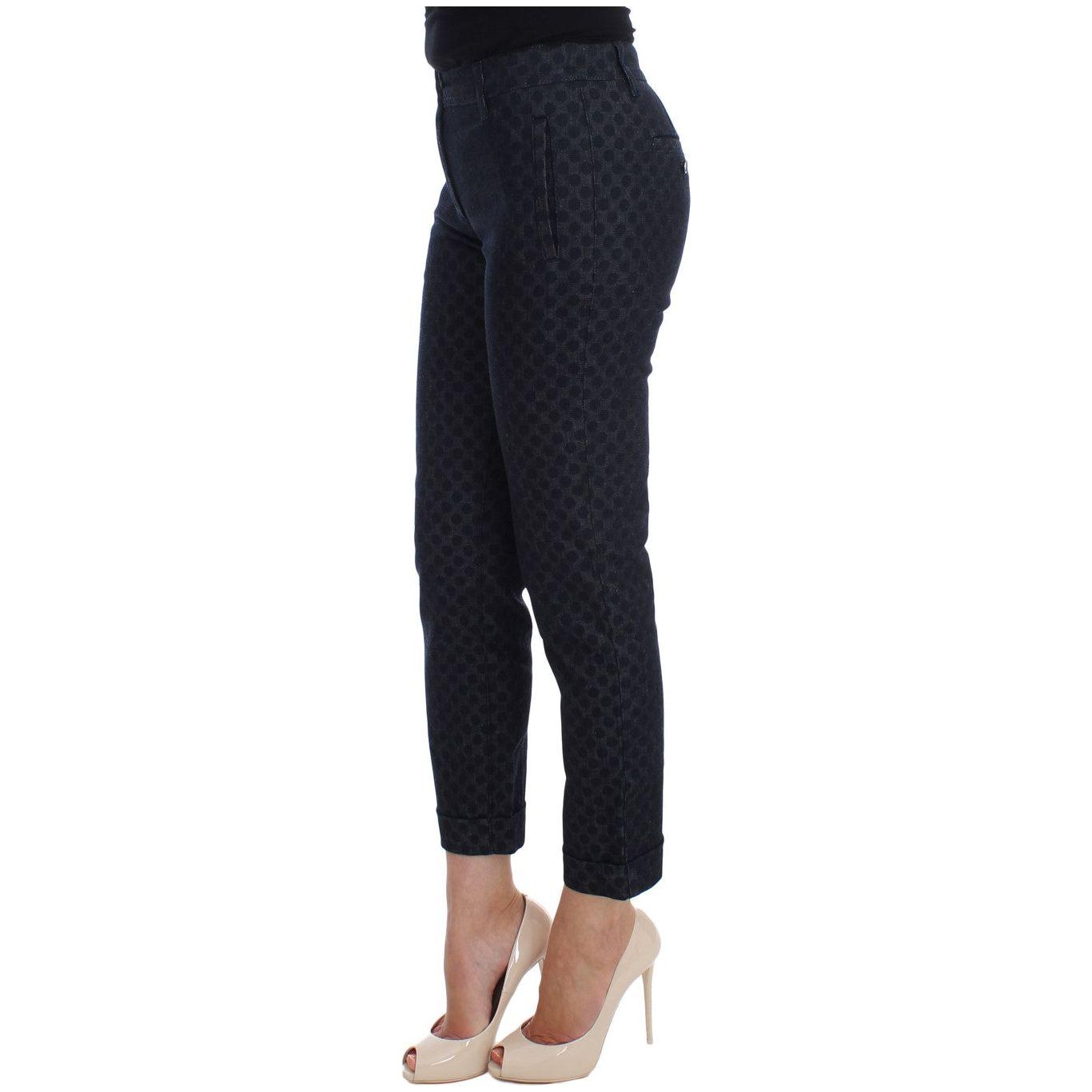 Dolce & Gabbana Polka Dotted Slim Capris Jeans