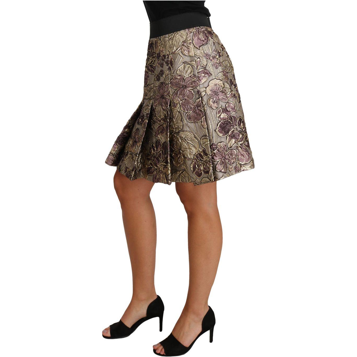 Dolce & Gabbana Floral Jacquard A-Line Skirt Delight Skirt Dolce & Gabbana