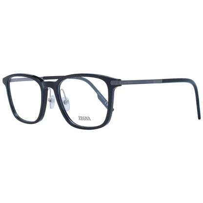 Ermenegildo Zegna Black Plastic & Titanium Glasses (Frames)