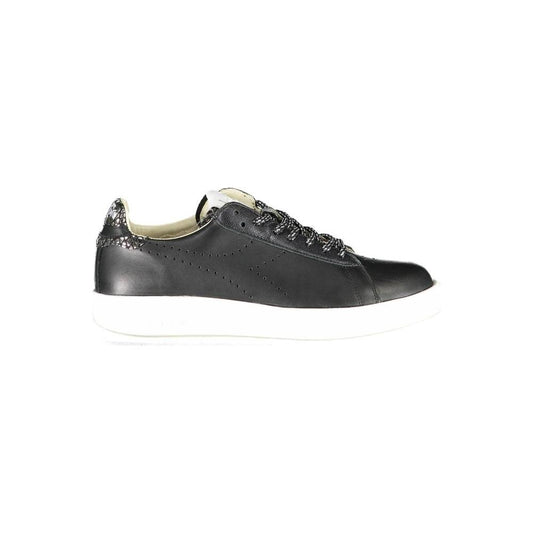Diadora Black Leather Women Sneaker 1728,67403481248,Athletic - Sneakers - Shoes,Black,Diadora,EU36/US6,New with tags,Shoes,Sneakers - Shoes,Sneakers - Women - Shoes,Women,Women - Shoes