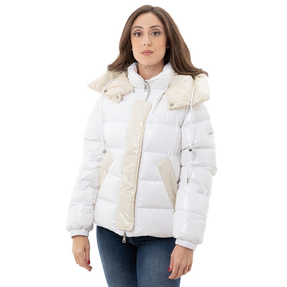 Add White Polyamide Coat