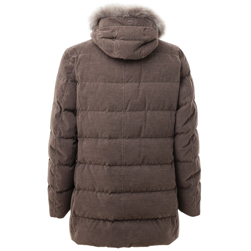 Herno Brown Cotton Bomber 1728,67397976224,Bombers - Jackets & Coats - Clothing,Brown,Clothing,Herno,IT50 | L,Jackets & Coats - Clothing,Jackets - Men - Clothing,Men,Men - Clothing,New with tags