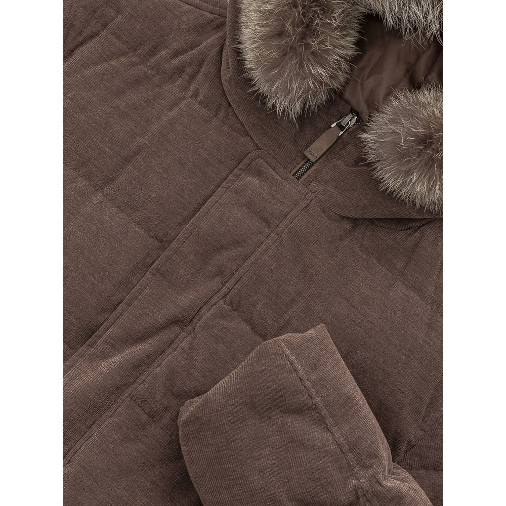 Herno Brown Cotton Bomber 1728,67397976224,Bombers - Jackets & Coats - Clothing,Brown,Clothing,Herno,IT50 | L,Jackets & Coats - Clothing,Jackets - Men - Clothing,Men,Men - Clothing,New with tags