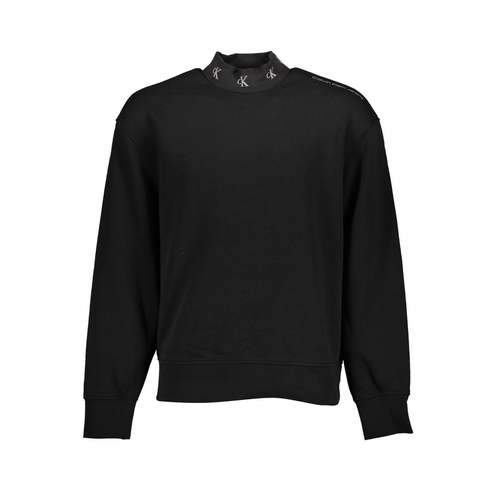 Calvin Klein Nero Cotton Men Sweatshirt