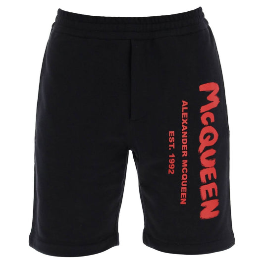 Alexander Mcqueen jersey graffiti sweatshorts Short trousers Alexander Mcqueen