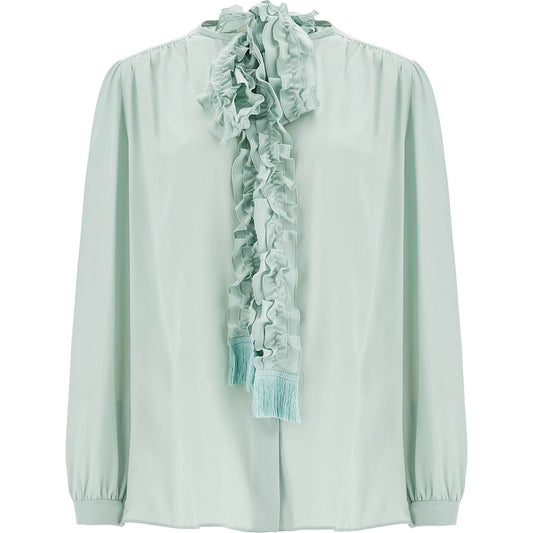 Valentino Garavani silk blouse with bow detail Topwear Valentino Garavani