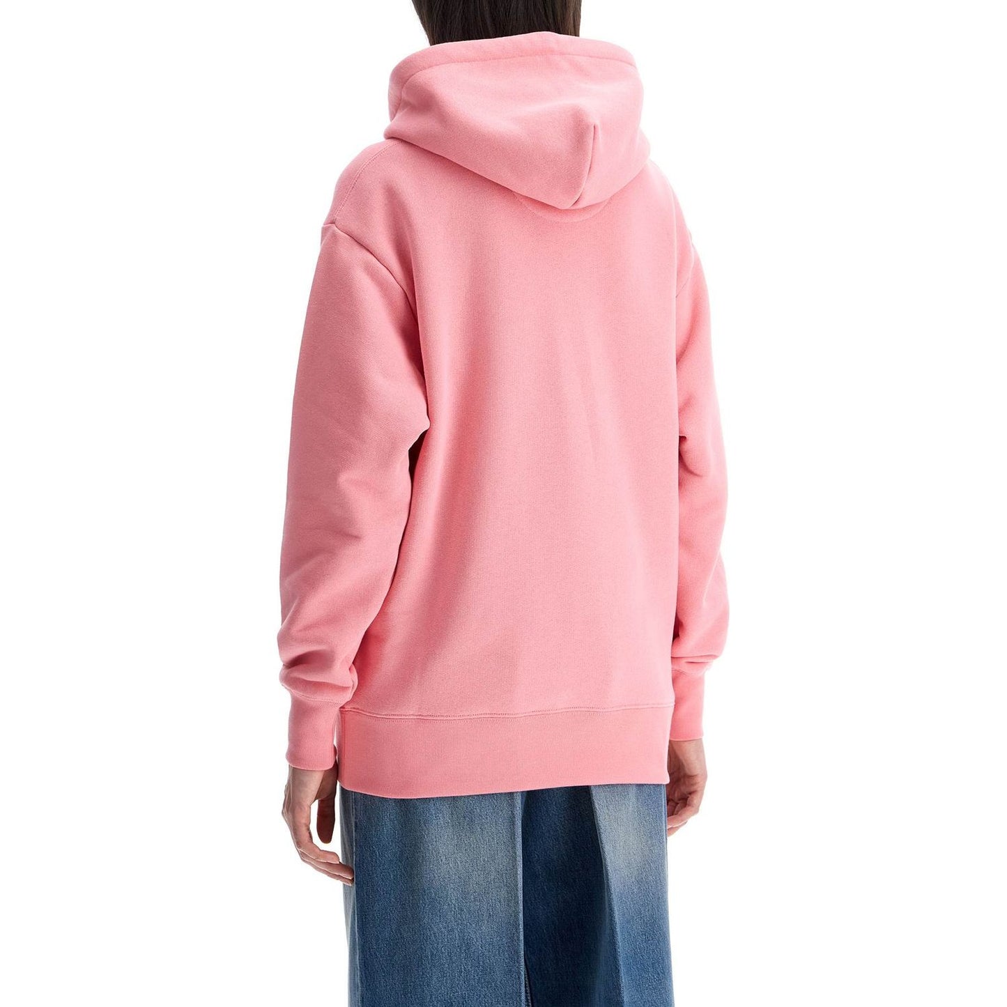 Valentino Garavani pink cotton hoodie with kangaroo pocket Topwear Valentino Garavani