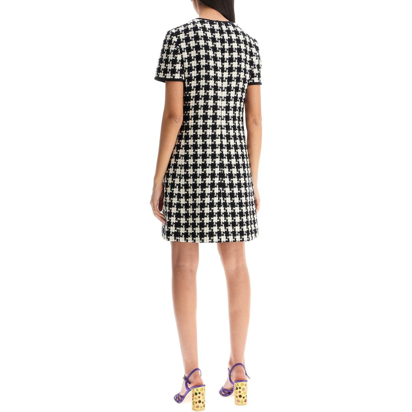 Valentino Garavani mini dress in damier light tweed Dresses Valentino Garavani