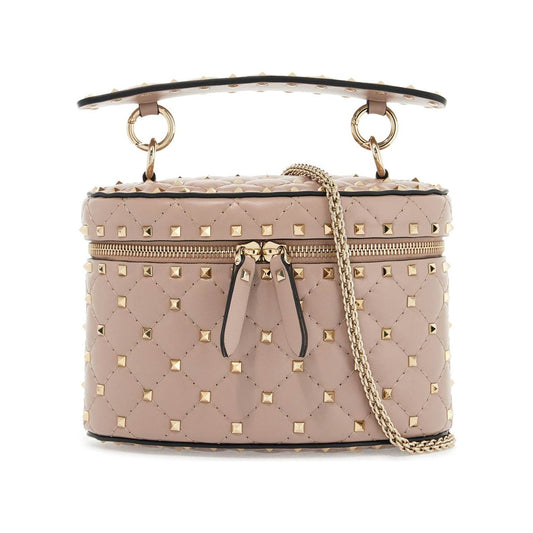 Valentino Garavani cylindrical vanity bag in powder leather with diamond pattern Handbag Valentino Garavani