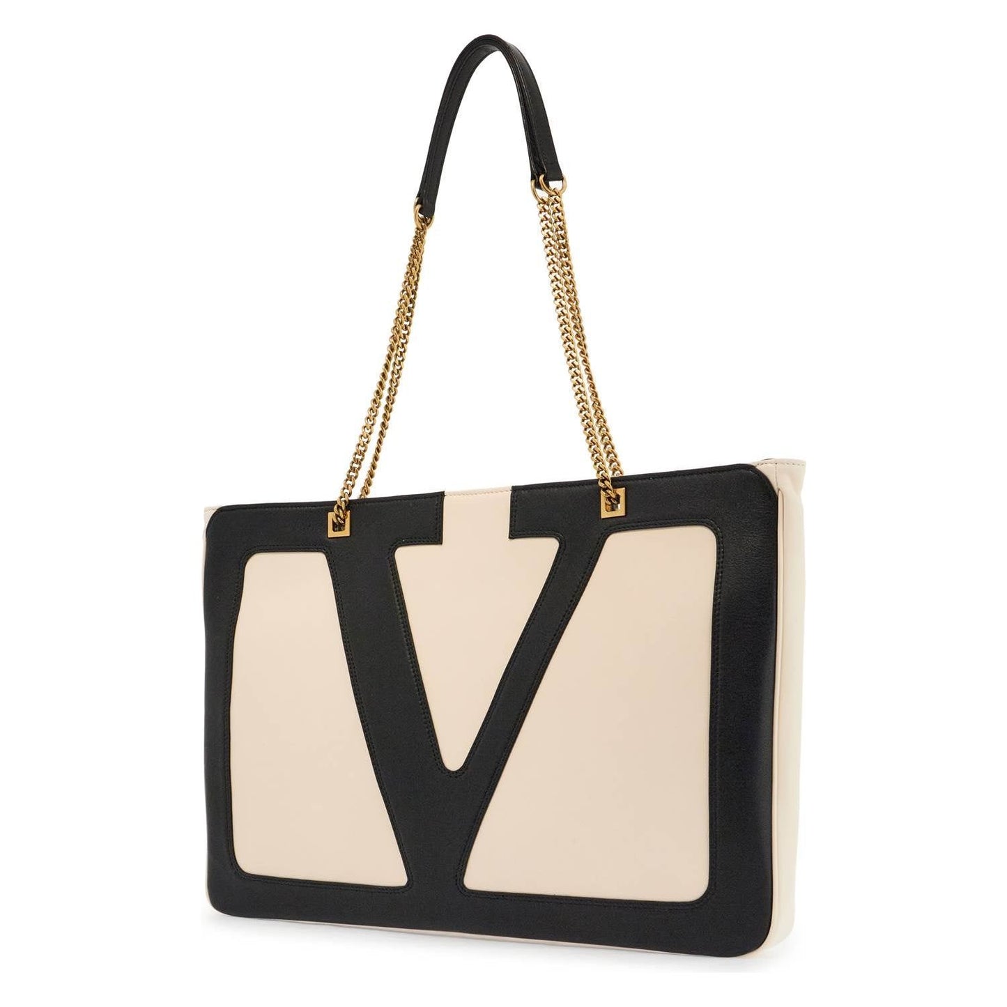 Valentino Garavani large white chain tote bag Shopper Valentino Garavani