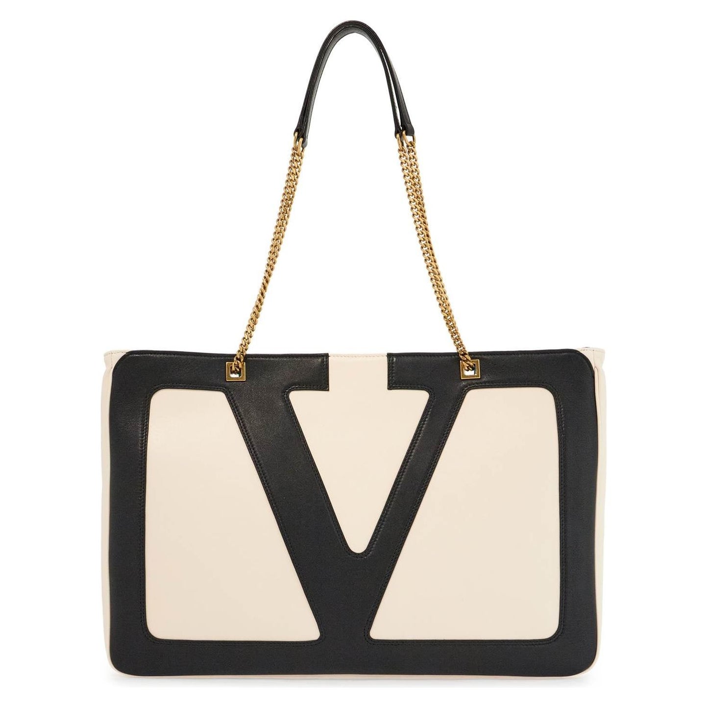 Valentino Garavani large white chain tote bag Shopper Valentino Garavani