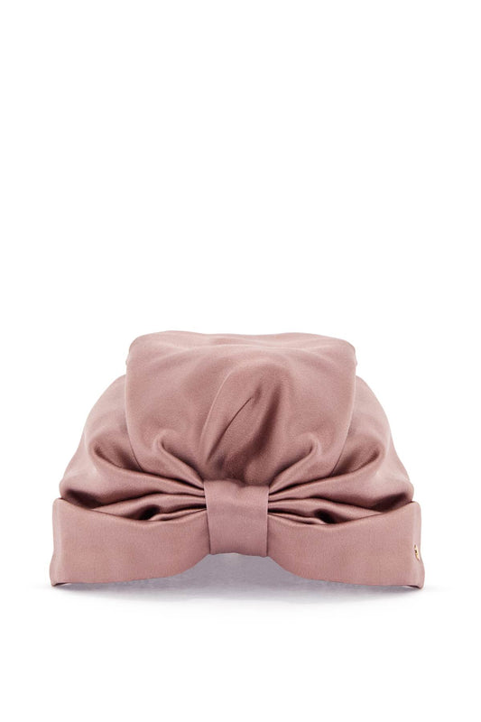 Valentino Garavani wrap-around silk turban with voluminous effect in beige and gold Scarves Hats & Gloves Valentino Garavani