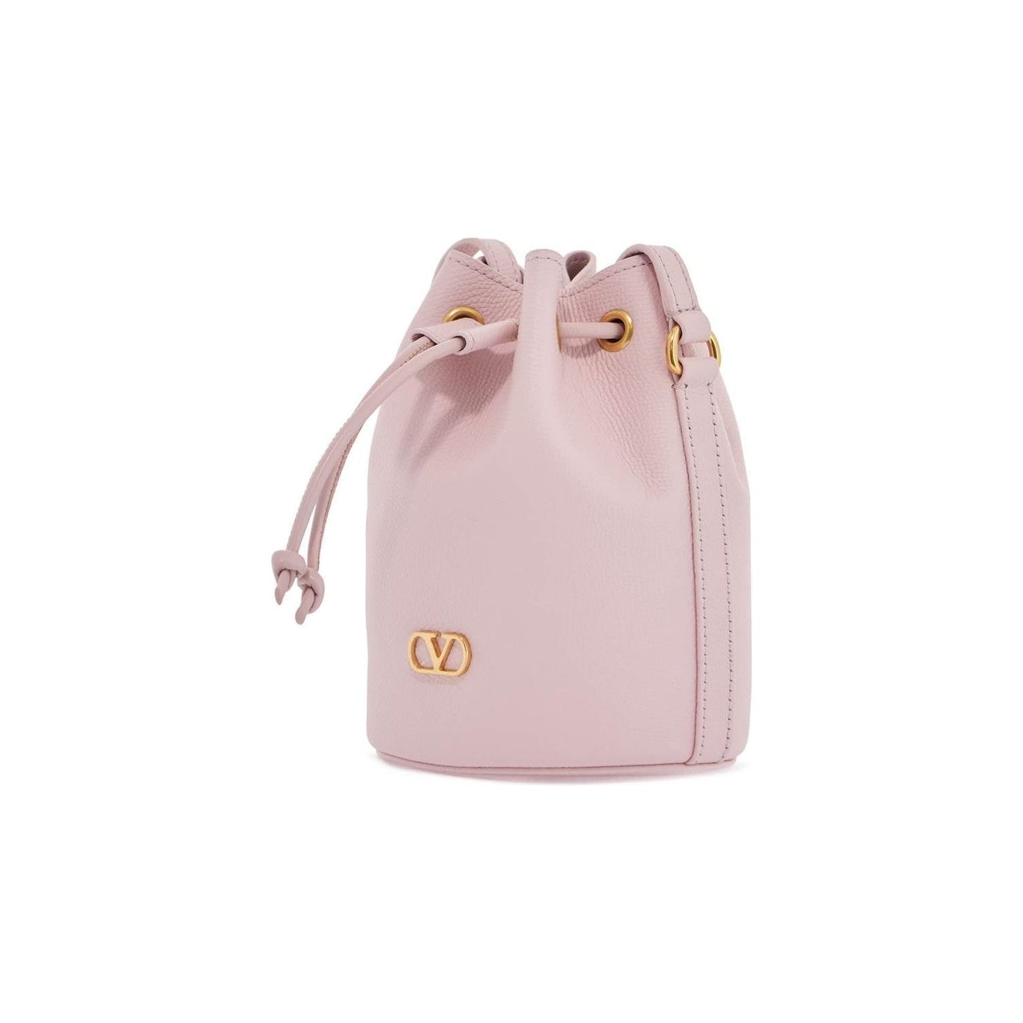 Valentino Garavani borsa a sacchetto mini in pelle rosa quarzo con tracolla regolabile Shopper Valentino Garavani