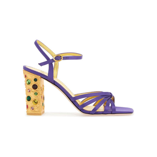 Valentino Garavani satin sandals with crystal embellishments - Sandals Valentino Garavani