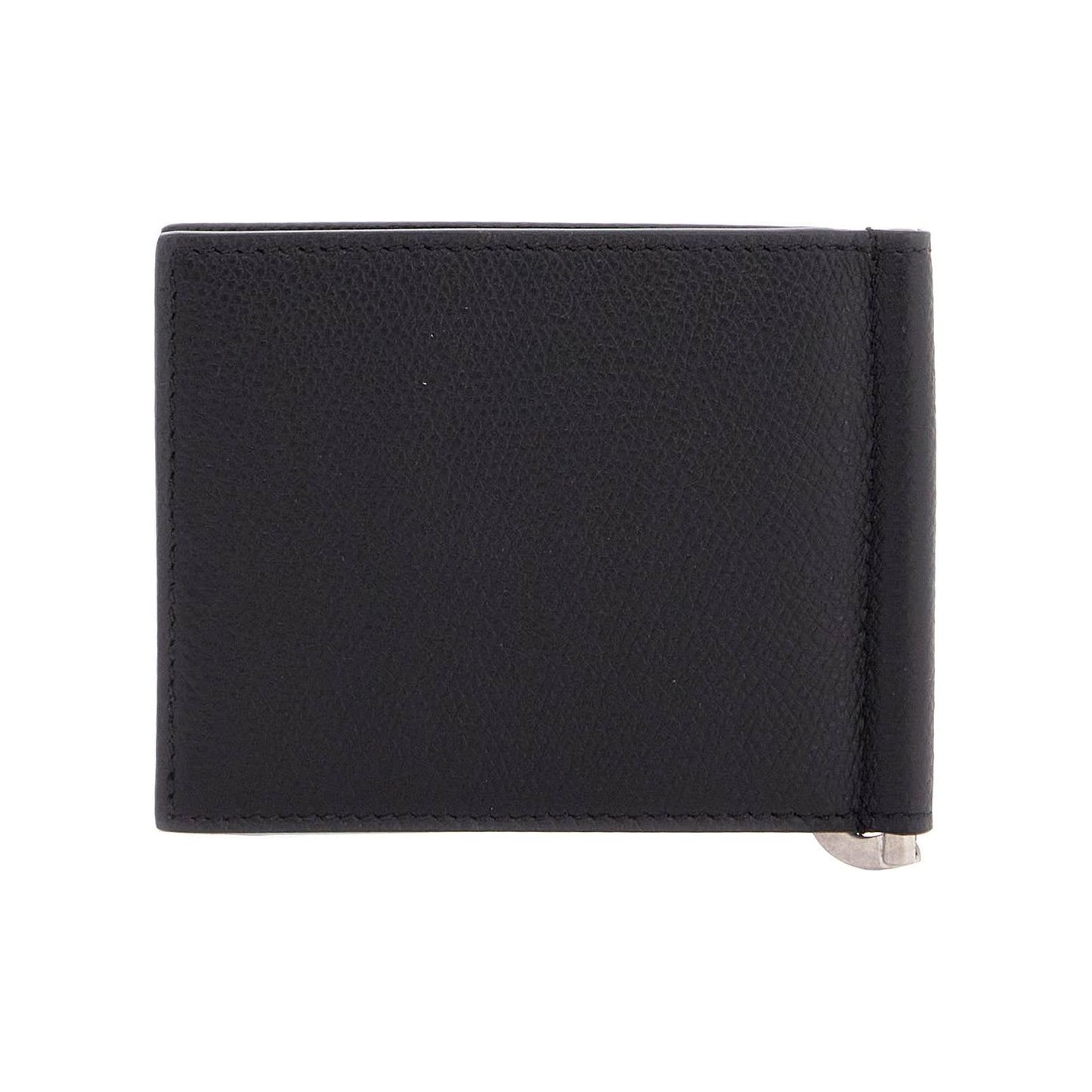 Valentino Garavani portafoglio uomo bifold pelle nera con fessure carte Small Leather Goods Valentino Garavani