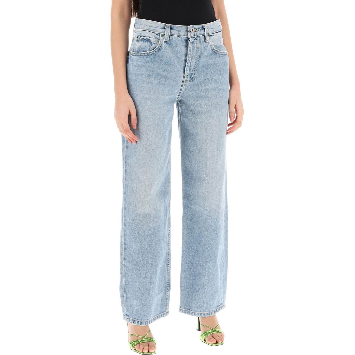 Interior remy wide leg jeans