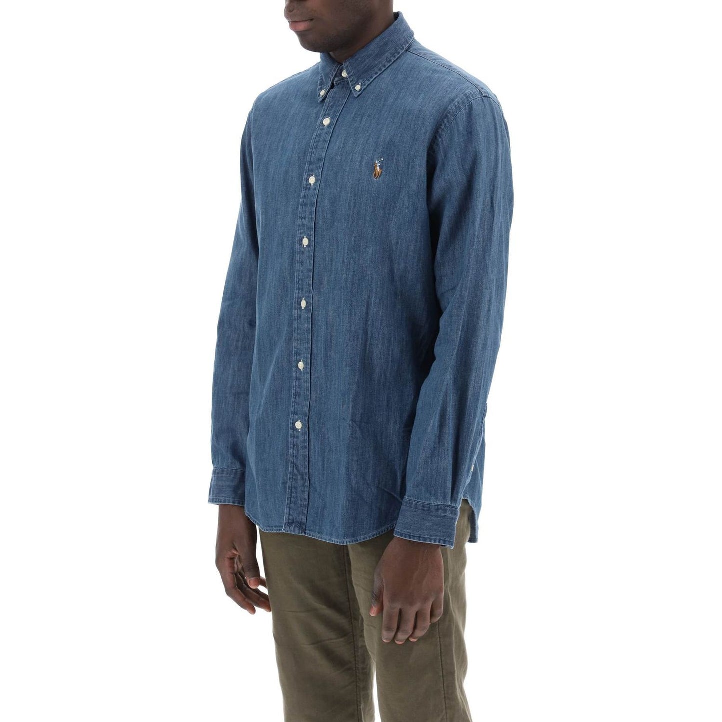 Polo Ralph Lauren custom fit shirt in lightweight denim Shirts Polo Ralph Lauren